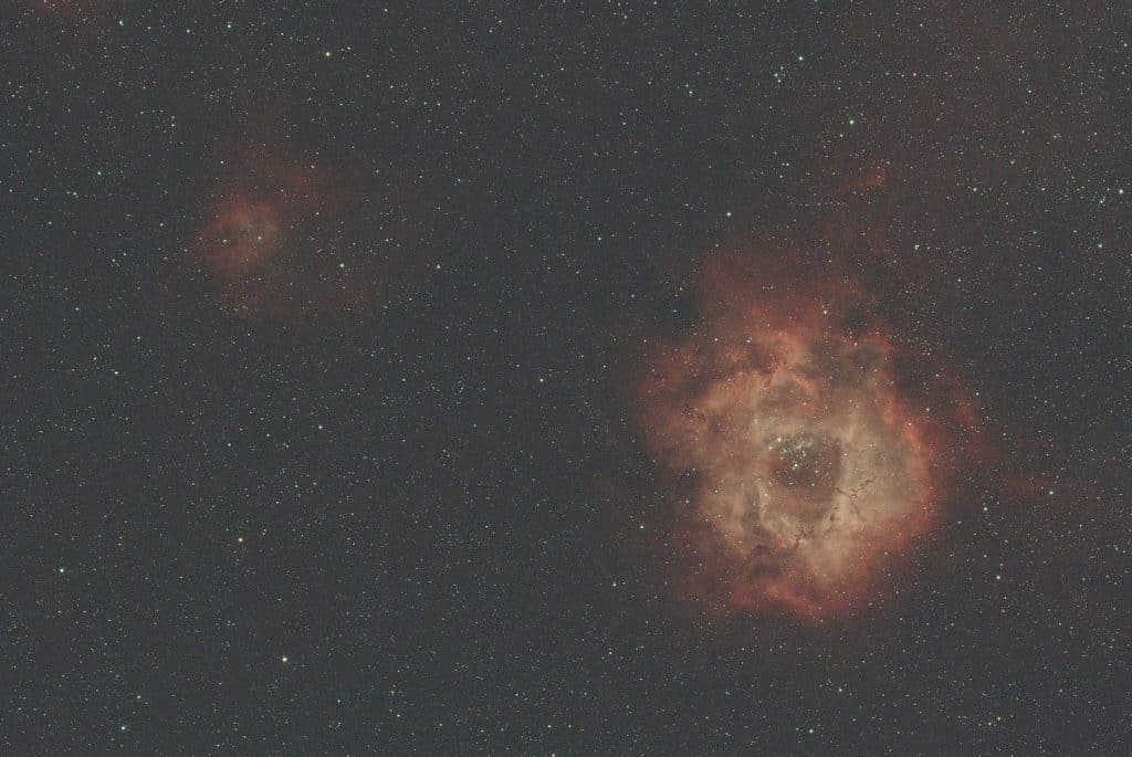 Nebulosa de la Roseta capturada con filtro SVBONY SV220 3nm desde Tivissa