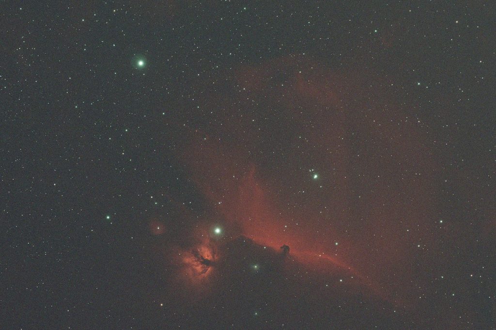 Análisis de halos en Alnitak con filtro restrictivo de 3nm