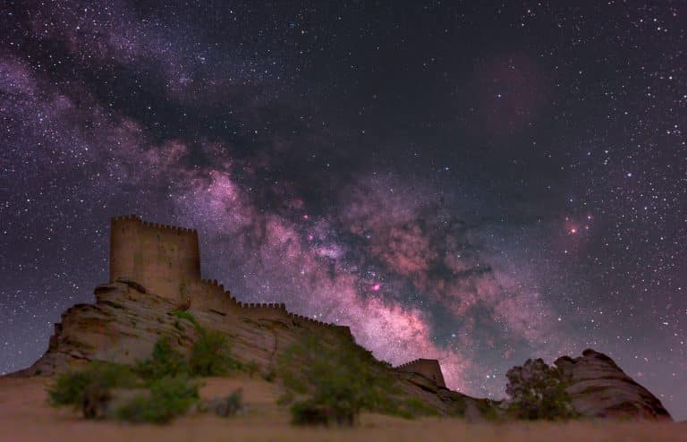Astrofotografía castillo de Zafra