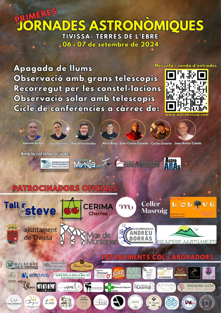 cartel oficial I jornadas astronomicas tivissa