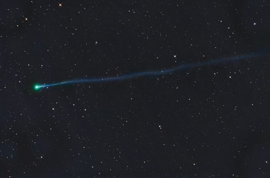Cometa C/2026 A1 (MAPS) el 21 de marzo de 2026 desde Farm Tivoli (Namibia). Imagen: Gerald Rhemann*