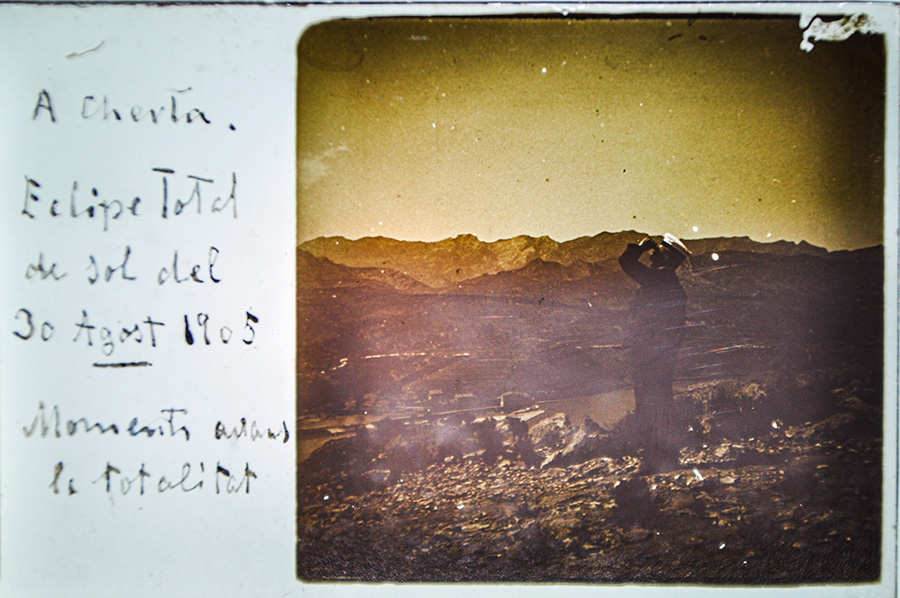 Momentos antes de la totalidad en Cherta, eclipse total de sol, propiedad de Agustí Jardí.