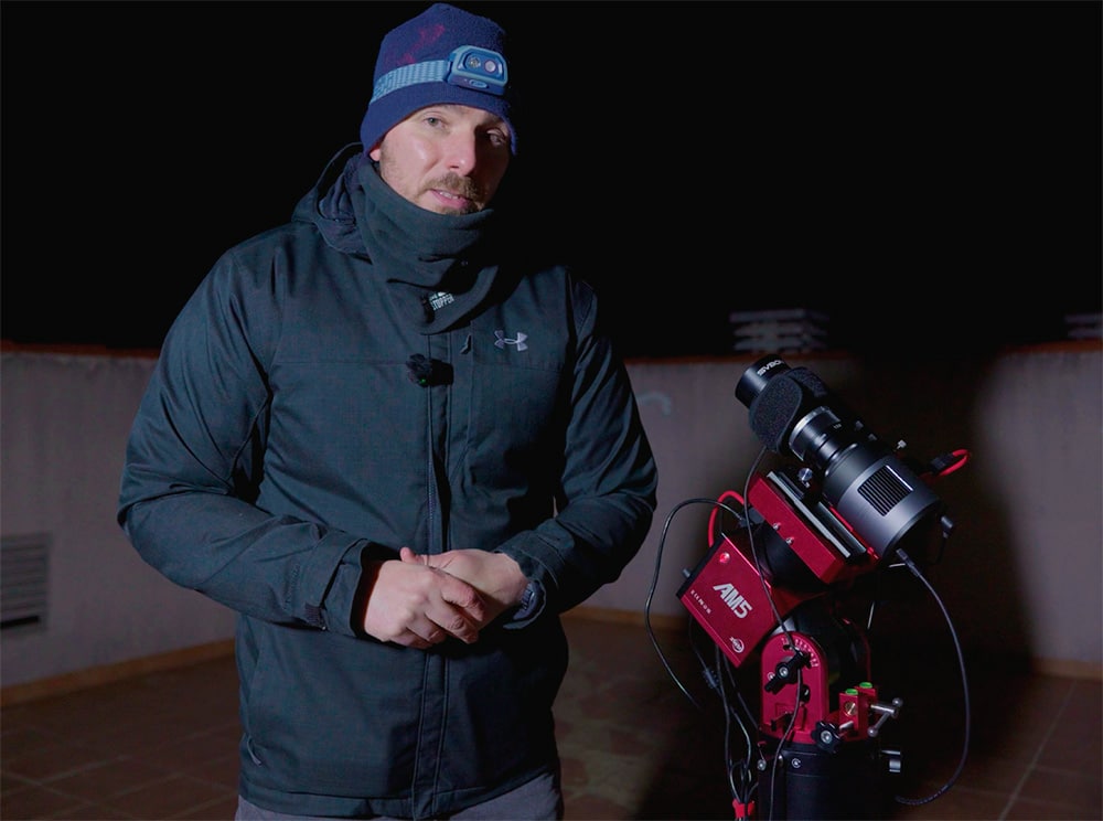 setup svbony Sv535, cámara sc571cc y montura AM5